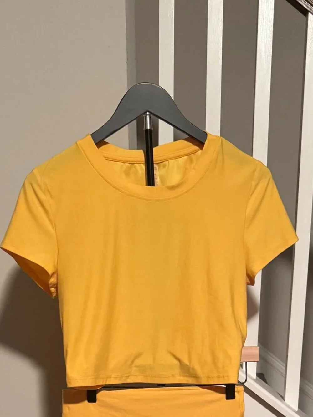 Beyond Yoga 2 Piece Set - Open Back Crop Top & Matching Legging US Size Large - Picture 6 of 11